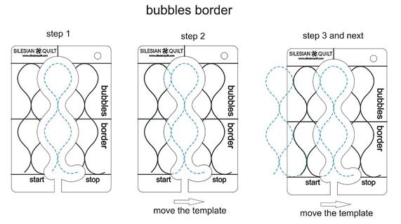bublles border quilting3